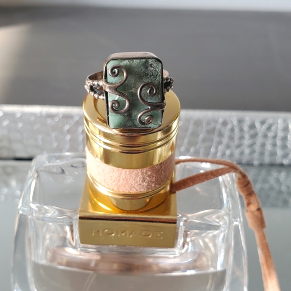 Emmylou • Rough Cut Emerald Ring